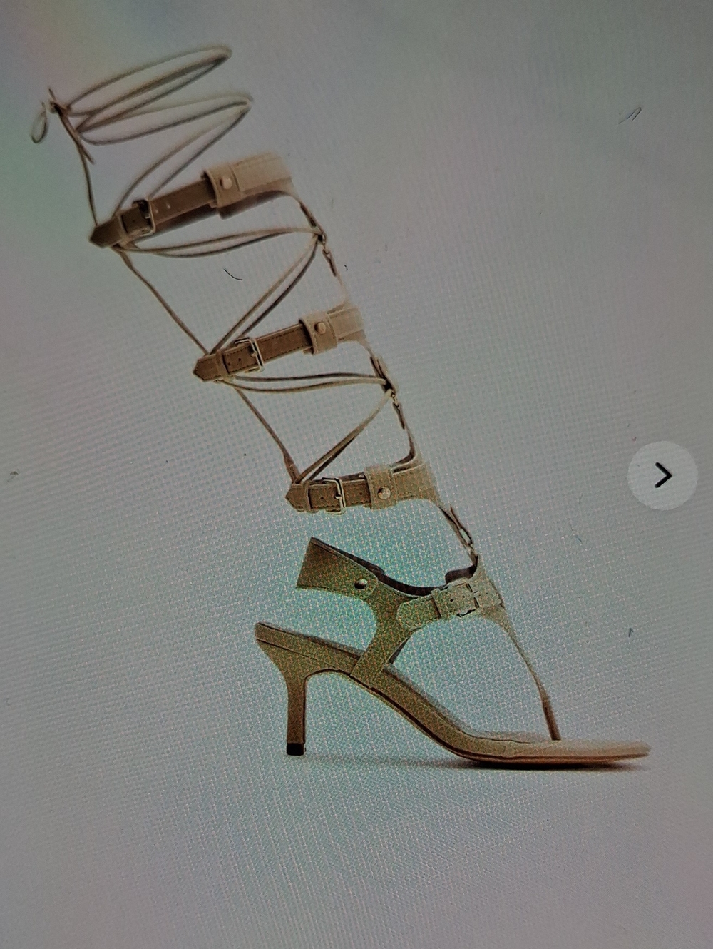 NWT Womens Fashion Nova Tyrus Hardware Buckle Wrap Up Heels